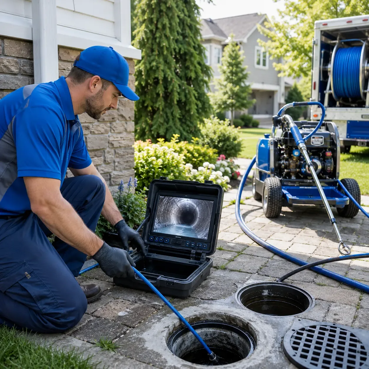 Outdoor drain cleaning professionals serving Colbert, GA